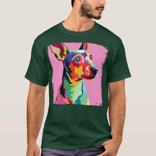 Rat Terrier Art Dog Lover Gifts 2 T_Shirt
