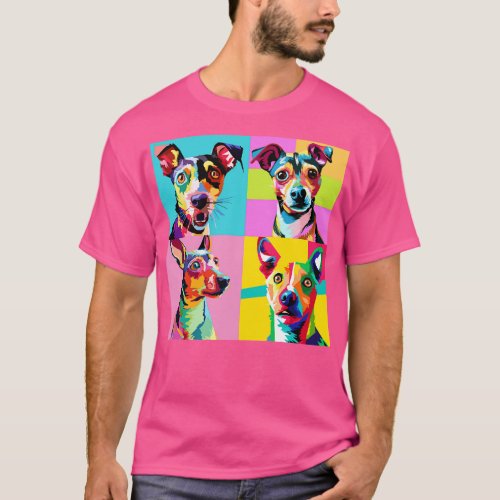 Rat Terrier Art Dog Lover Gifts T_Shirt