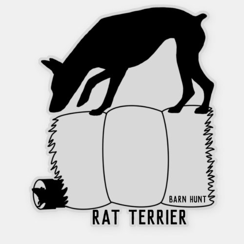Rat terrier barn hunt sticker