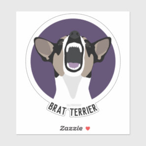 Rat terrier brat terrier sticker