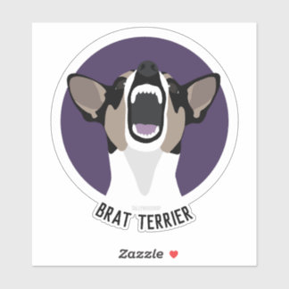 Rat terrier brat terrier sticker