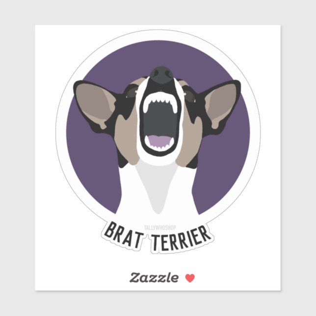 Rat terrier brat terrier sticker (Sheet)