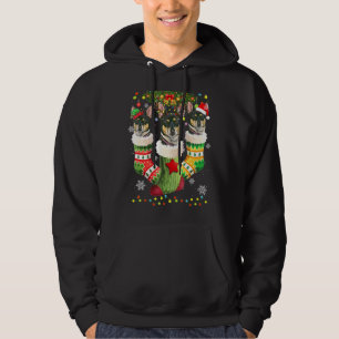 Rat Terrier Christmas Socks Tree Light Xmas Santa Hoodie