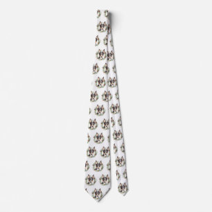 Rat Terrier Christmas Wreath Festive Pup Neck Tie
