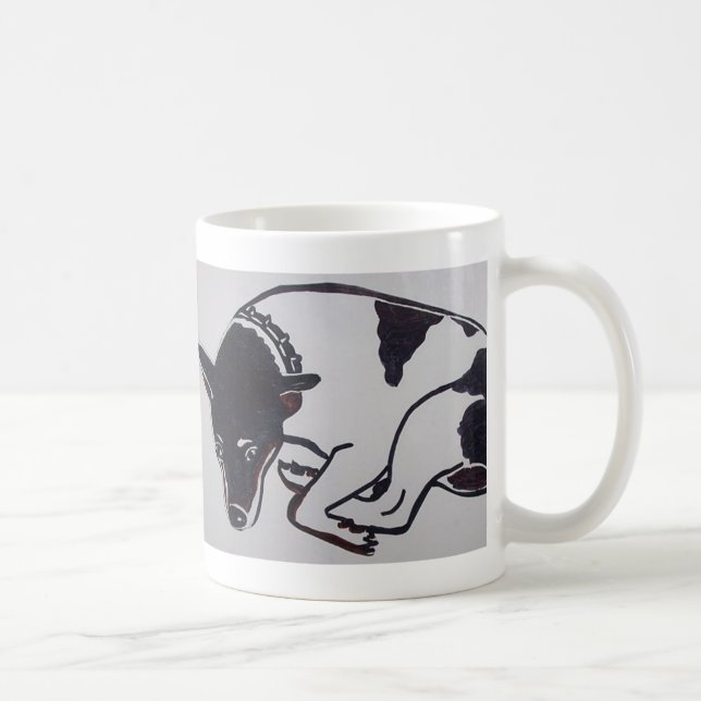 rat terrier coffee mug (Right)