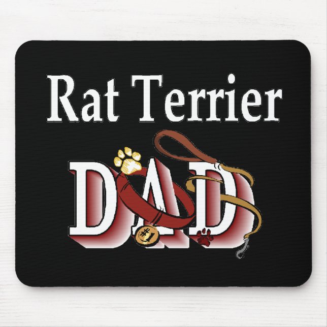 Rat Terrier Dad Gifts Mouse Pad (Front)