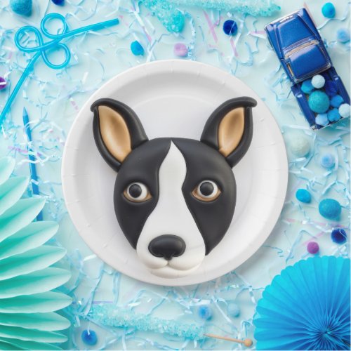 Rat Terrier Dog 3D Inspired Paper Plates