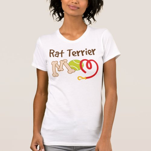 Rat Terrier Dog Breed Mom Gift T_Shirt