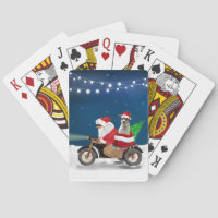 Rat Terrier Dog Christmas Santa Claus