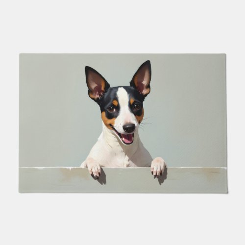 Rat Terrier Dog Doormat Art