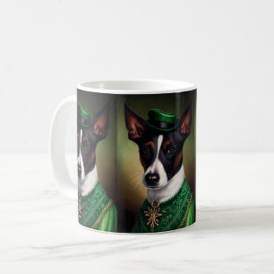 Rat Terrier Dog in St. Patrick's Day Dress Coffee Mug