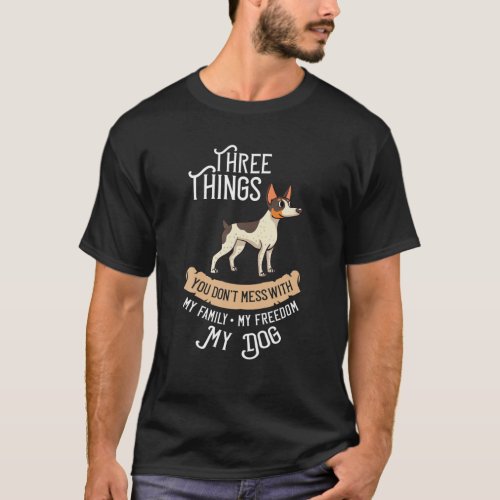 Rat Terrier Dog Puppies Owner Lover T_Shirt