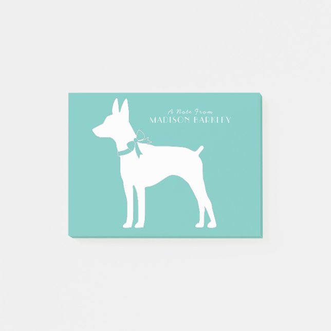 Rat Terrier Dog Puppy Post-it Notes (Front)