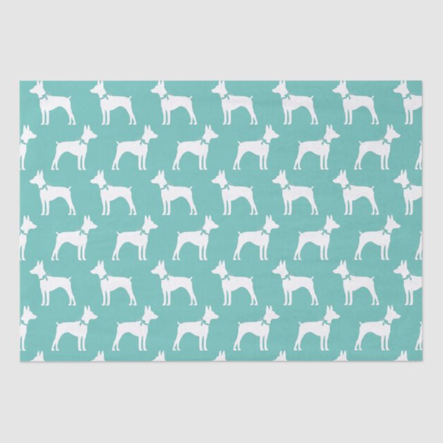 Rat Terrier Dog Puppy Tissue Paper (Front)
