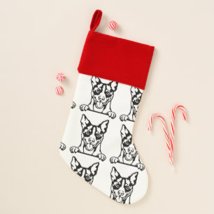 Rat Terrier dog socks Customized dog Socks - Put Y Christmas Stocking