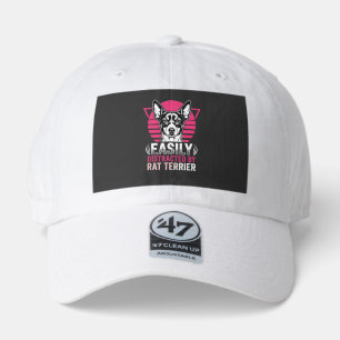 Rat Terrier Easily Distracted Retro Dog 47 Brand Hat