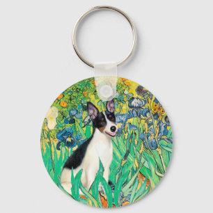 Rat Terrier - Irises Keychain