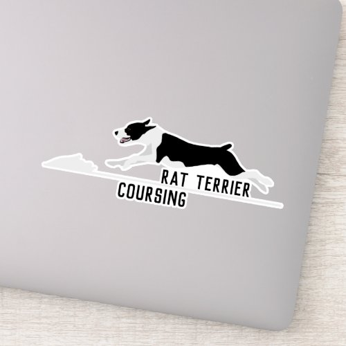 Rat terrier lure coursing sticker