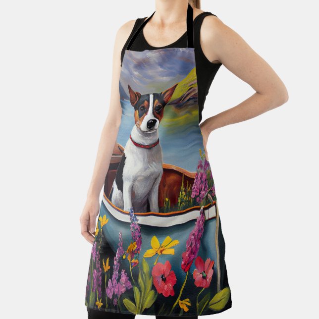 Rat Terrier on a Paddle: A Scenic Adventure Apron (Insitu)