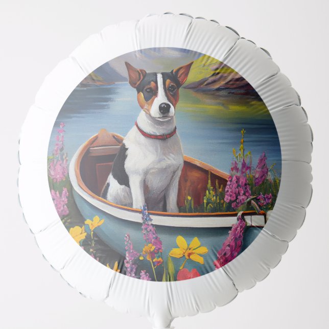 Rat Terrier on a Paddle: A Scenic Adventure Balloon (Front)