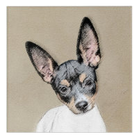 Rat Terrier Painting - Cute Original Dog Art