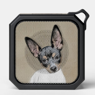 Rat Terrier Painting - Cute Original Dog Art Bluetooth Speaker