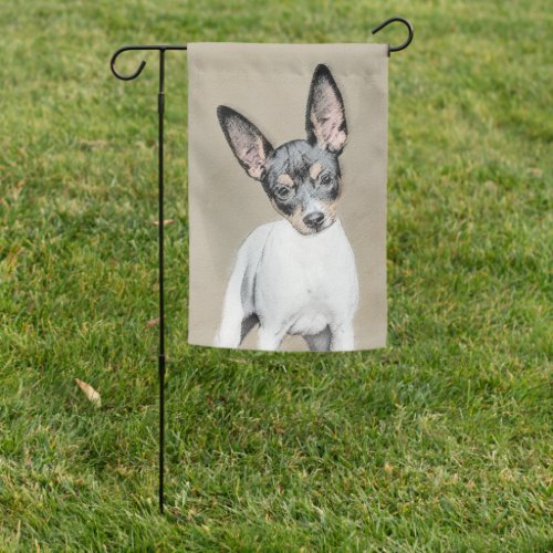 Rat Terrier Painting _ Cute Original Dog Art Garden Flag