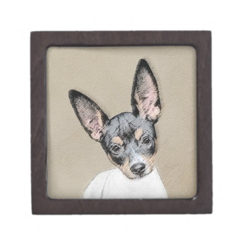 Rat Terrier Painting _ Cute Original Dog Art Gift Box