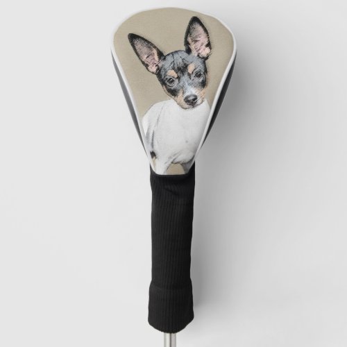 Rat Terrier Painting _ Cute Original Dog Art Golf Head Cover
