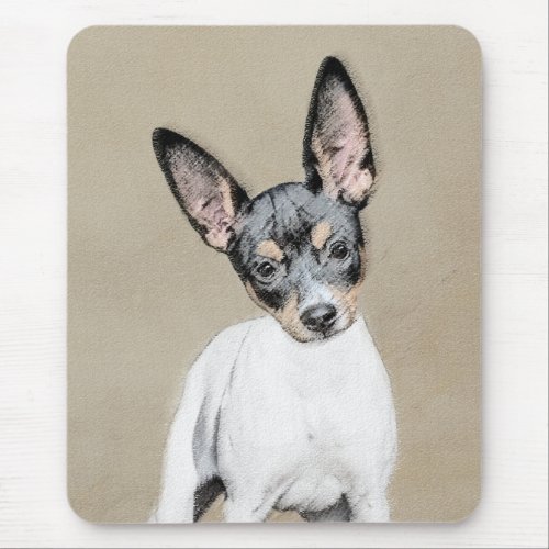 Rat Terrier Painting _ Cute Original Dog Art Mouse Pad