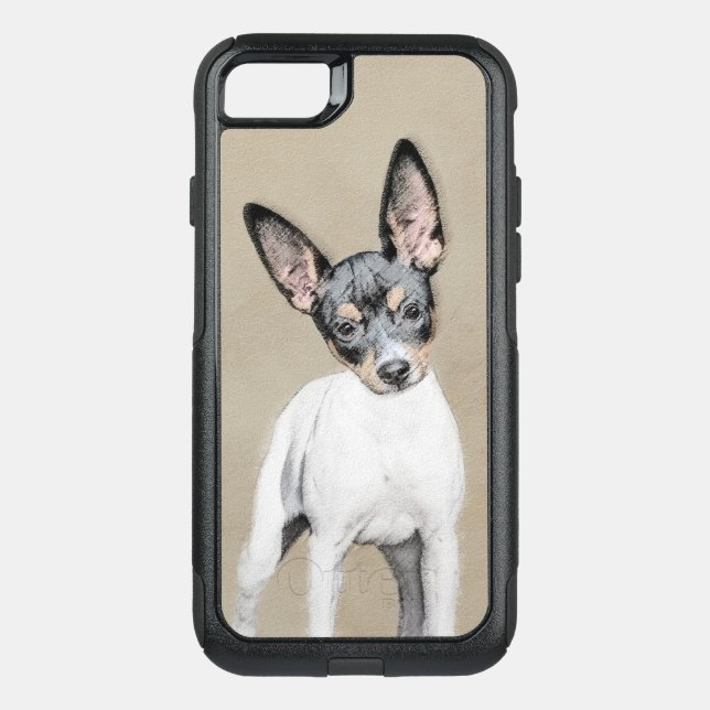 Rat Terrier Painting - Cute Original Dog Art Otterbox iPhone Case (Back)