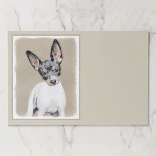 Rat Terrier Painting - Cute Original Dog Art Paper Pad