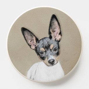 Rat Terrier Painting - Cute Original Dog Art PopSocket