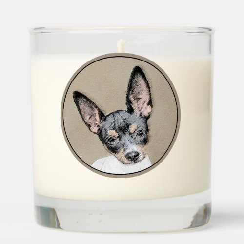 Rat Terrier Painting _ Cute Original Dog Art Scented Candle