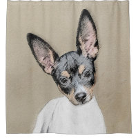 Rat Terrier Painting - Cute Original Dog Art