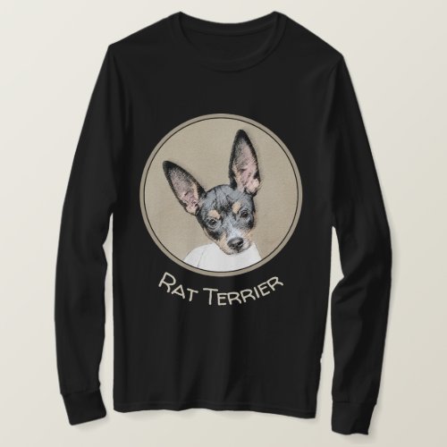 Rat Terrier Painting _ Cute Original Dog Art T_Shirt