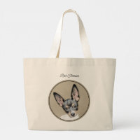 Rat Terrier Painting Tri Color Original Dog Art