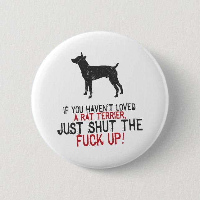 Rat Terrier Pinback Button (Front)
