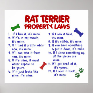 RAT TERRIER PL2 POSTER