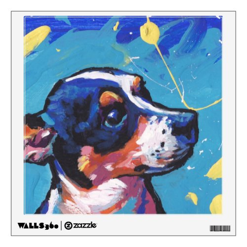 Rat Terrier Pop Art Wall Sticker