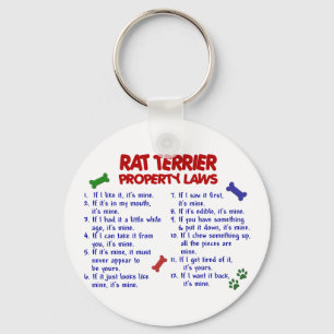 RAT TERRIER Property Laws 2 Keychain