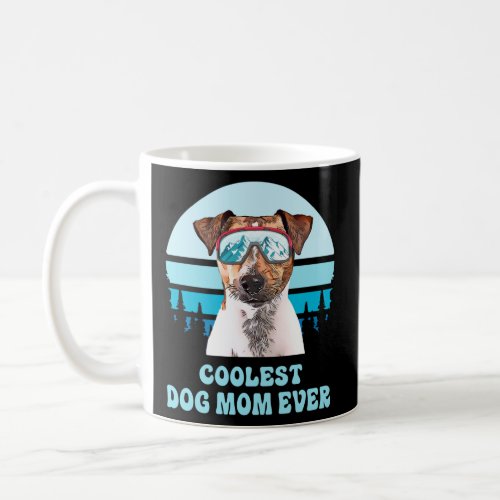 Rat Terrier Skiing Winter Coolest Dog Mom Ever Lon Coffee Mug