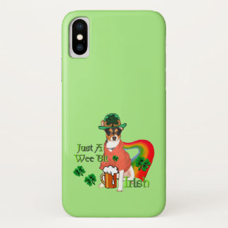 Rat Terrier St Patricks iPhone X Case