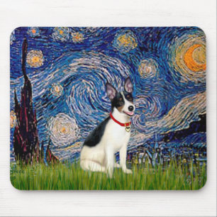 Rat Terrier - Starry Night Mouse Pad