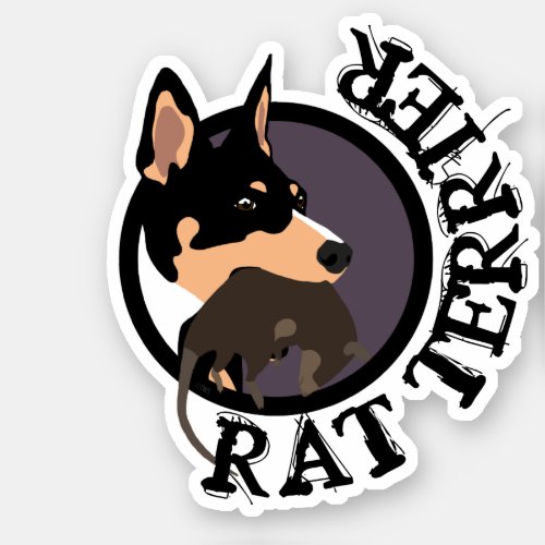 Rat terrier sticker