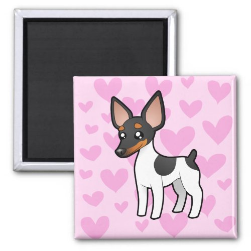 Rat Terrier  Toy Fox Terrier Love Magnet