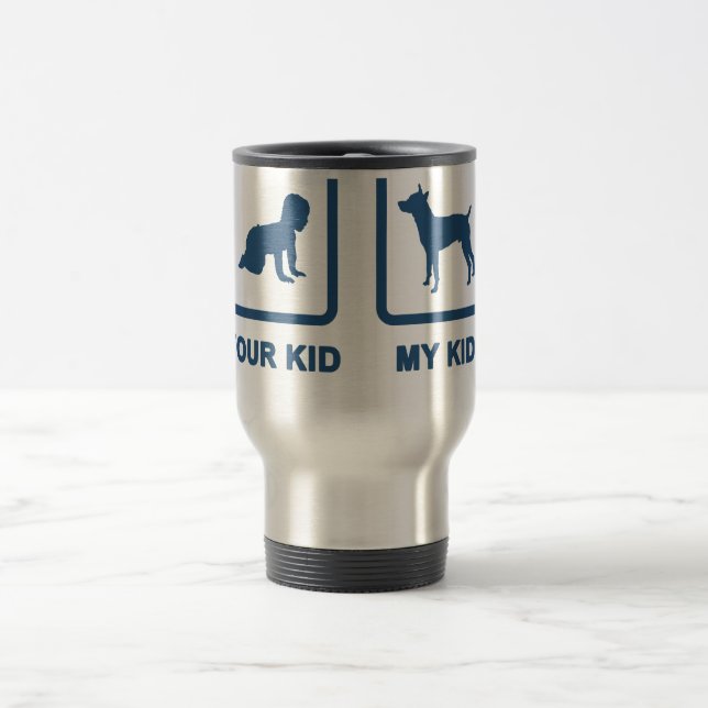 Rat Terrier Travel Mug (Center)