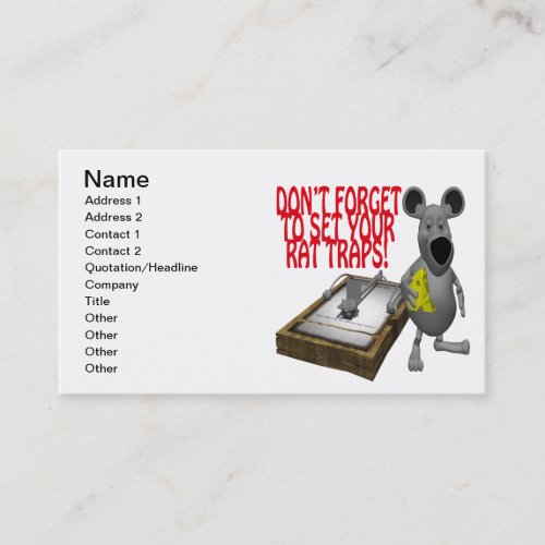 Rat Traps Business Card