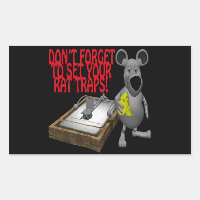 Rat Traps Rectangular Sticker (Front)
