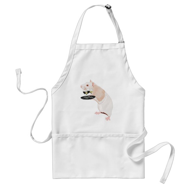 Rat Waiter surreal Adult Apron (Front)